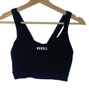 Nobull Sports Bra Women’s Medium Black Gym Workout Lift Running CrossFit